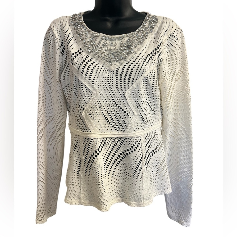 BKE Boutique White Women's Top Sz S